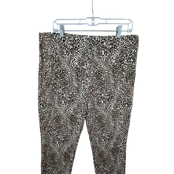 Chico's‎ Animal Print Pants Womens Size 12 Casual Corpcore Office Siren Stretchy - Picture 4 of 11